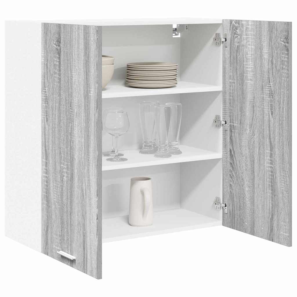Hanging Cabinet with Storage Riga Grey Sonoma 80 x 31 x 80 cm