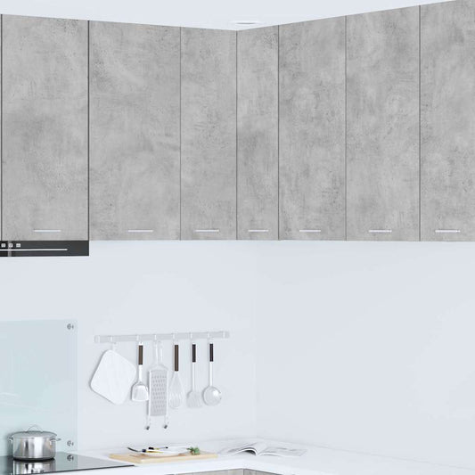 Hanging Cabinet Concrete Grey and White 57 x 57 x 80 cm