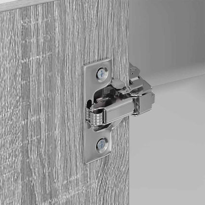 Hanging Cabinet Grey Sonoma and White 57 x 57 x 80 cm