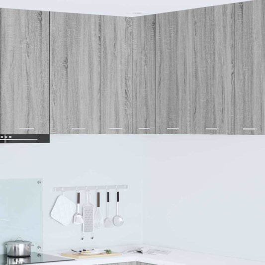 Hanging Cabinet Grey Sonoma and White 57 x 57 x 80 cm