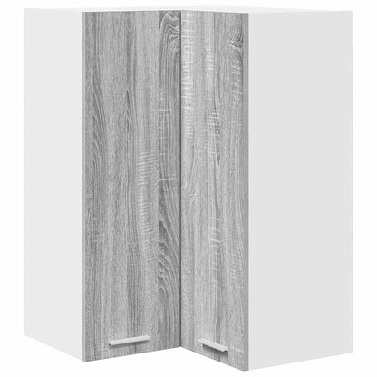 Hanging Cabinet Grey Sonoma and White 57 x 57 x 80 cm