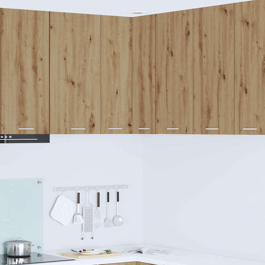 Hanging Cabinet Artisan Oak and White 57 x 57 x 80 cm