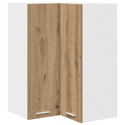 Hanging Cabinet Artisan Oak and White 57 x 57 x 80 cm