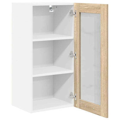 Hanging Cabinet with Storage 2 pcs Sonoma Oak 40 x 31 x 80 cm