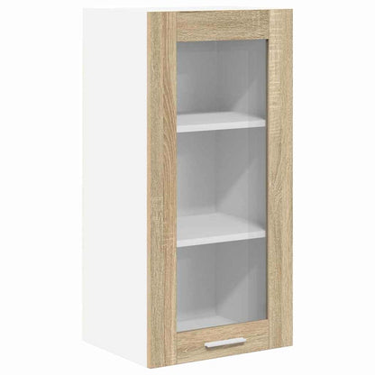 Hanging Cabinet with Storage 2 pcs Sonoma Oak 40 x 31 x 80 cm