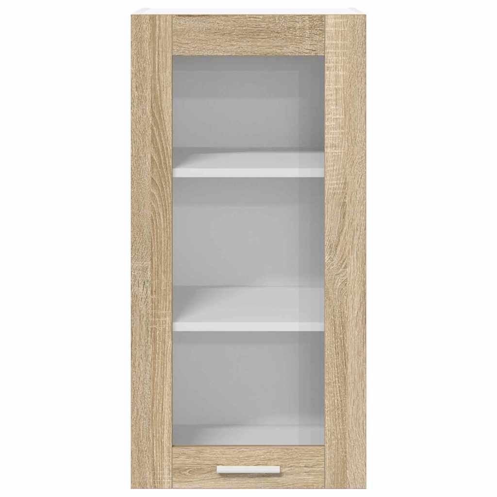 Hanging Cabinet with Storage 2 pcs Sonoma Oak 40 x 31 x 80 cm