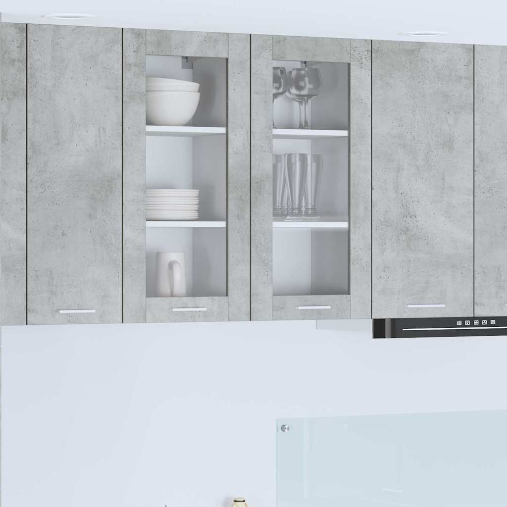 Hanging Cabinet Concrete Grey 40 x 31 x 80 cm Engineered Wood