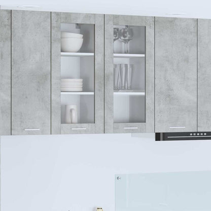 Hanging Cabinet Concrete Grey 40 x 31 x 80 cm Engineered Wood