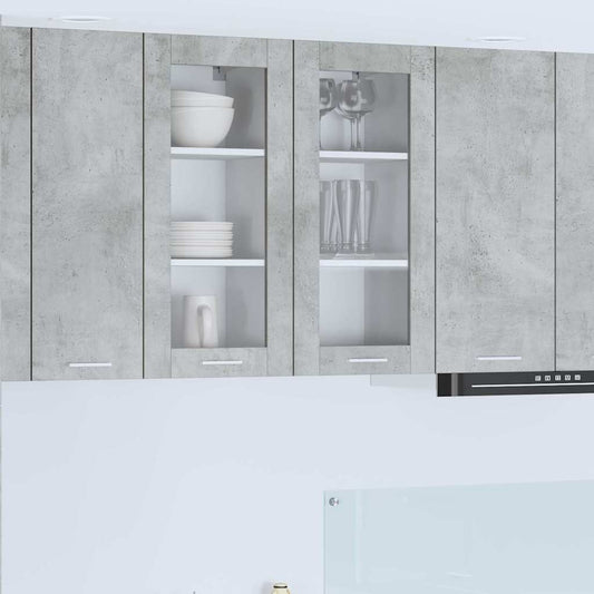 Hanging Cabinet Concrete Grey 40 x 31 x 80 cm Engineered Wood
