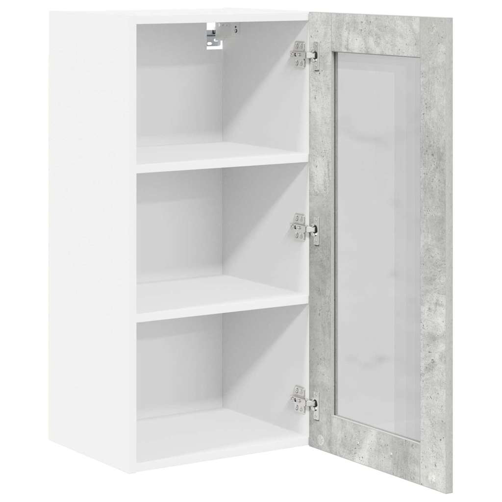 Hanging Cabinet Concrete Grey 40 x 31 x 80 cm Engineered Wood