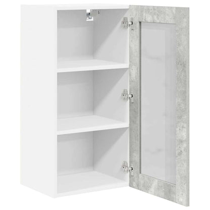 Hanging Cabinet Concrete Grey 40 x 31 x 80 cm Engineered Wood