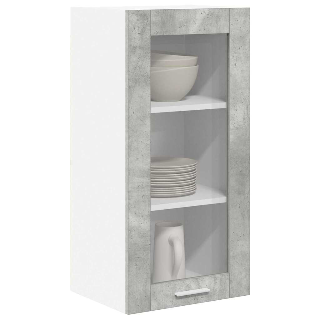 Hanging Cabinet Concrete Grey 40 x 31 x 80 cm Engineered Wood