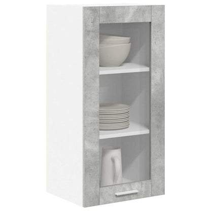 Hanging Cabinet Concrete Grey 40 x 31 x 80 cm Engineered Wood