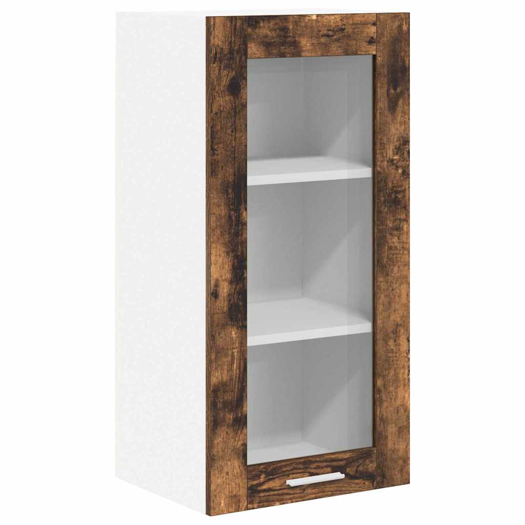 Hanging Cabinet with Storage 2 pcs Smoked Oak 40 x 31 x 80 cm