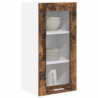 Hanging Cabinet with Storage 2 pcs Smoked Oak 40 x 31 x 80 cm