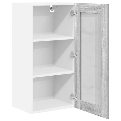 Hanging Cabinet with Storage 2 pcs Grey Sonoma 40 x 31 x 80 cm