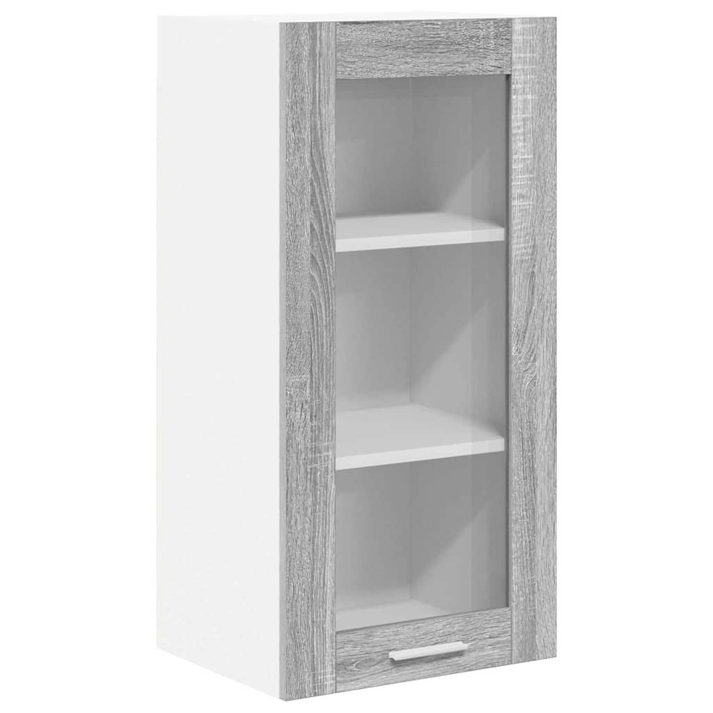 Hanging Cabinet with Storage 2 pcs Grey Sonoma 40 x 31 x 80 cm