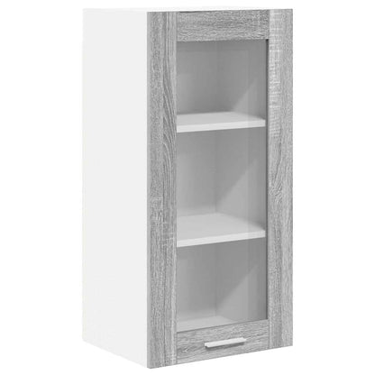 Hanging Cabinet with Storage 2 pcs Grey Sonoma 40 x 31 x 80 cm