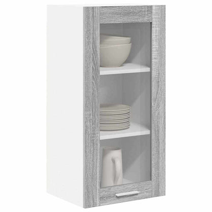 Hanging Cabinet with Storage 2 pcs Grey Sonoma 40 x 31 x 80 cm