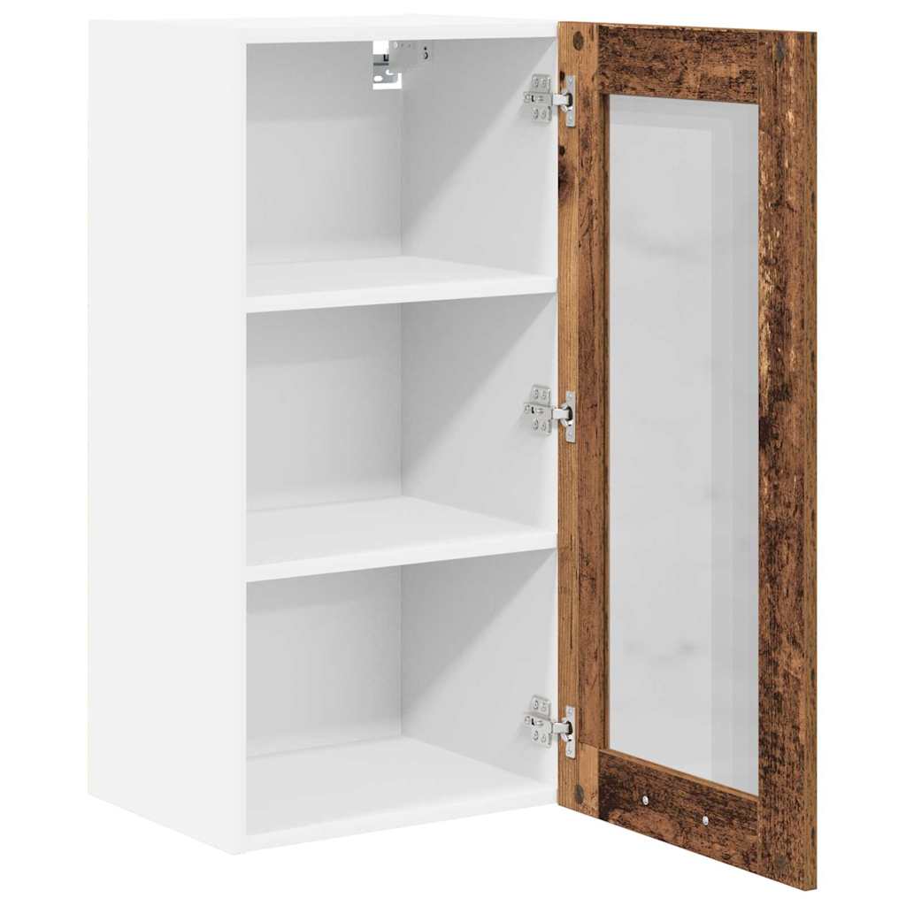 Hanging Cabinet 2 pcs Old Wood 40 x 31 x 80 cm Engineered Wood