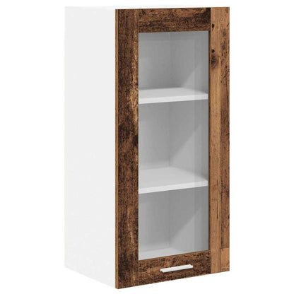 Hanging Cabinet 2 pcs Old Wood 40 x 31 x 80 cm Engineered Wood