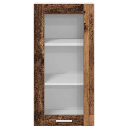 Hanging Cabinet 2 pcs Old Wood 40 x 31 x 80 cm Engineered Wood