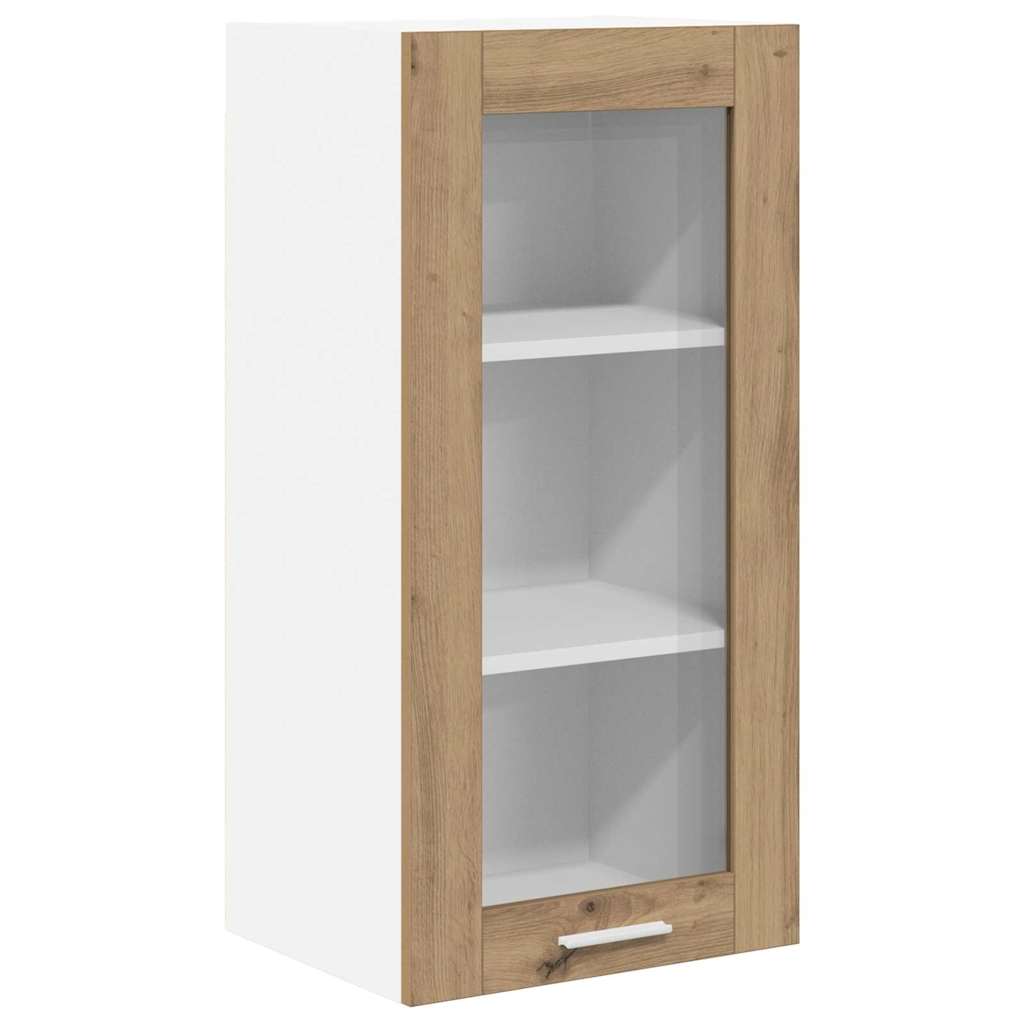 Hanging Cabinet with Storage 2 pcs Artisan Oak 40 x 31 x 80 cm