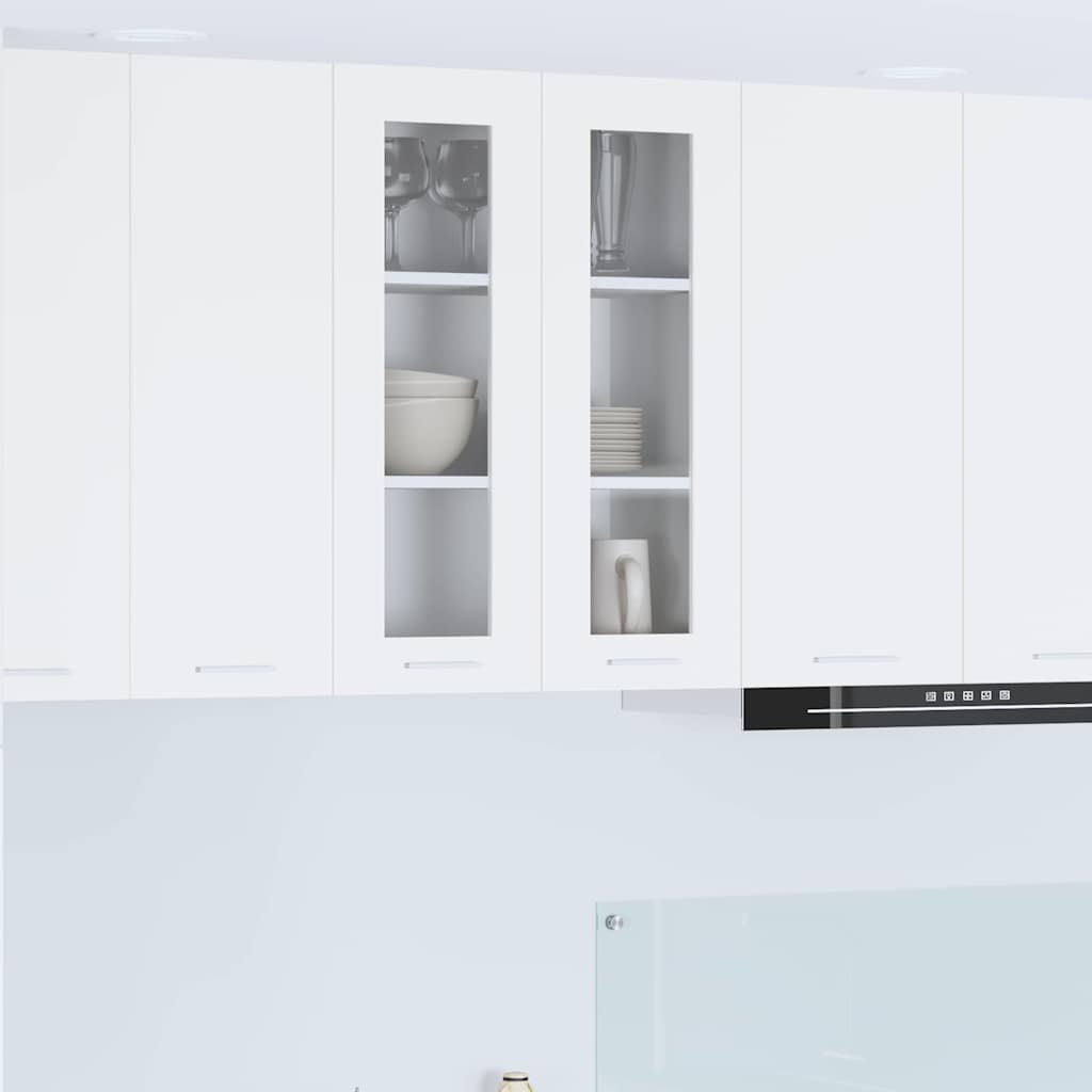 Hanging Cabinet with Door White 60 x 31 x 80 cm Engineered Wood