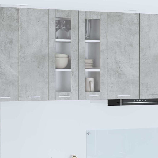 Hanging Cabinet Concrete Grey 60 x 31 x 80 cm Engineered Wood