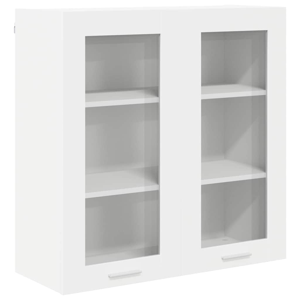 Hanging Cabinet with Door White 80 x 31 x 80 cm Engineered Wood