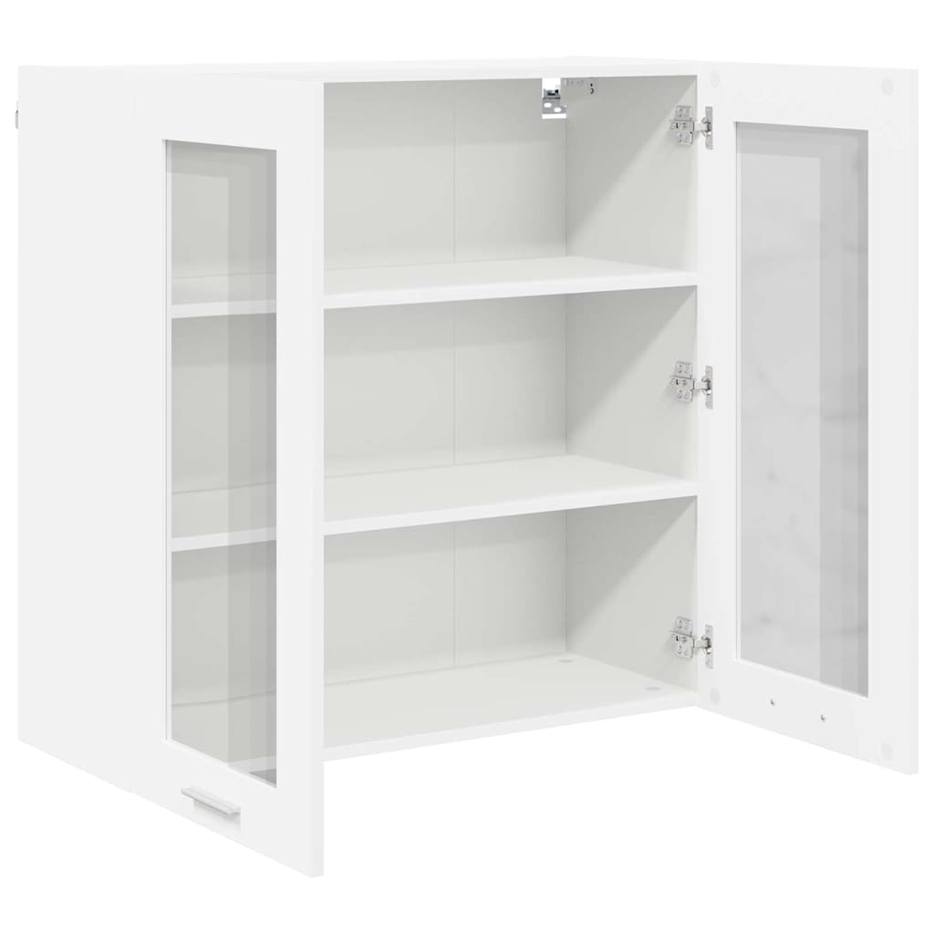Hanging Cabinet with Door White 80 x 31 x 80 cm Engineered Wood
