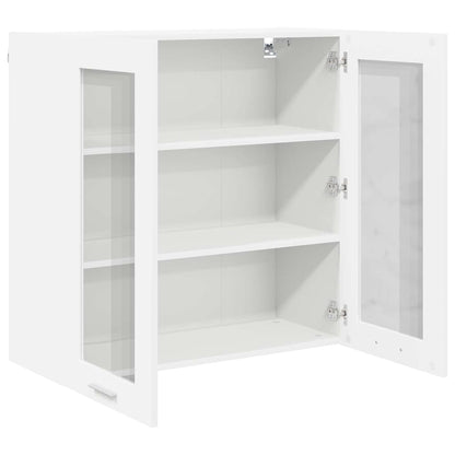 Hanging Cabinet with Door White 80 x 31 x 80 cm Engineered Wood