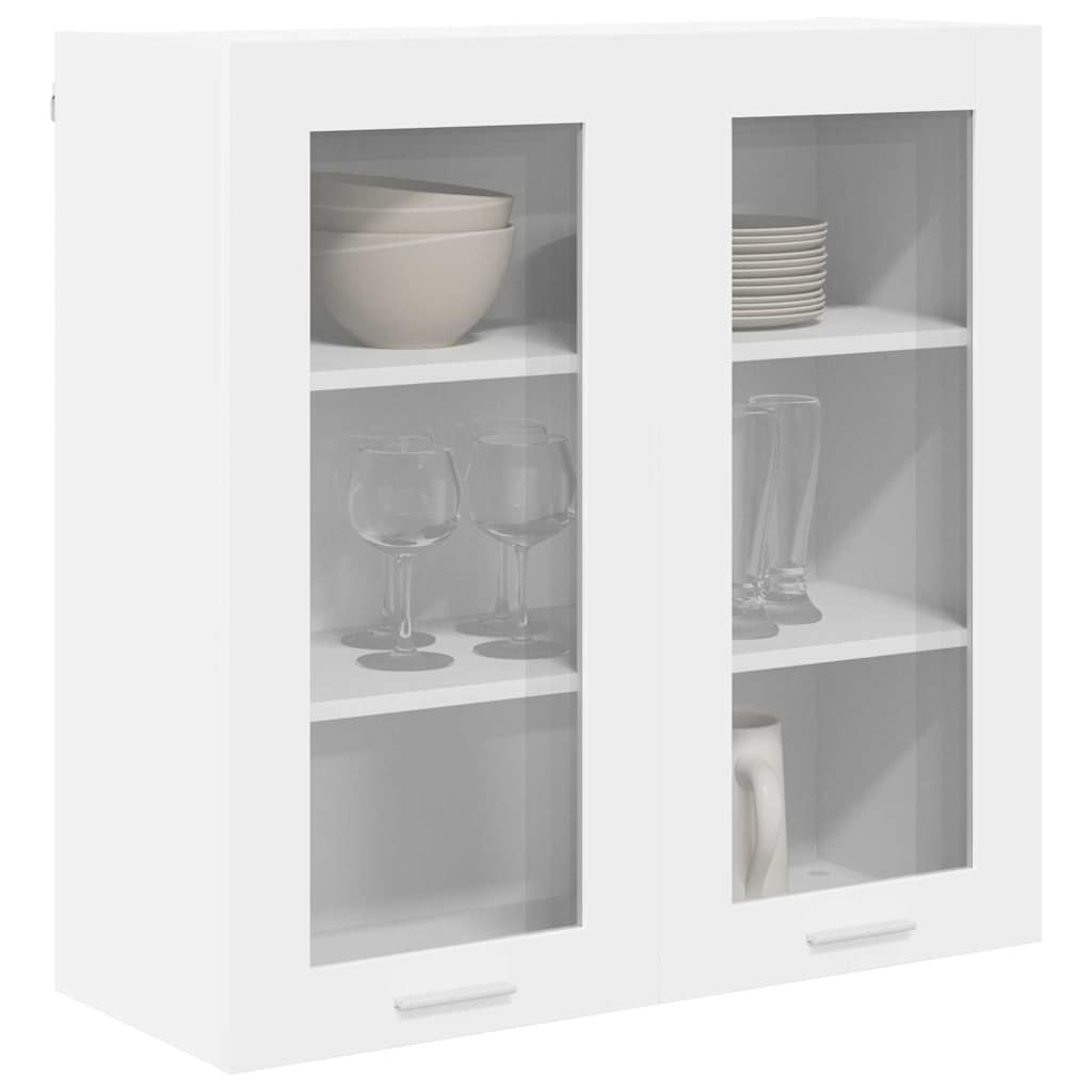 Hanging Cabinet with Door White 80 x 31 x 80 cm Engineered Wood