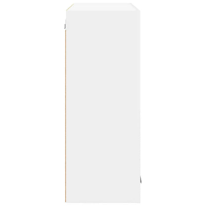 Hanging Cabinet with Door White 80 x 31 x 80 cm Engineered Wood
