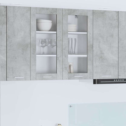 Hanging Cabinet Concrete Grey 80 x 31 x 80 cm Engineered Wood