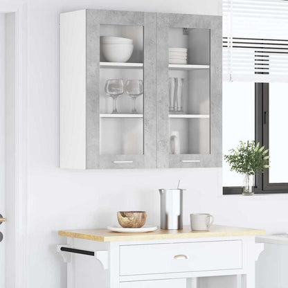 Hanging Cabinet Concrete Grey 80 x 31 x 80 cm Engineered Wood