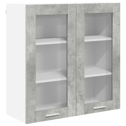 Hanging Cabinet Concrete Grey 80 x 31 x 80 cm Engineered Wood