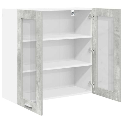 Hanging Cabinet Concrete Grey 80 x 31 x 80 cm Engineered Wood
