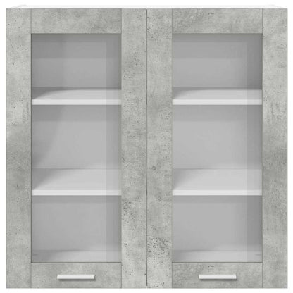 Hanging Cabinet Concrete Grey 80 x 31 x 80 cm Engineered Wood