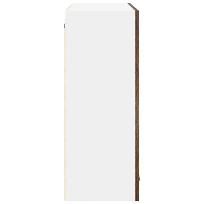 Hanging Cabinet Smoked Oak 80 x 31 x 80 cm Engineered Wood