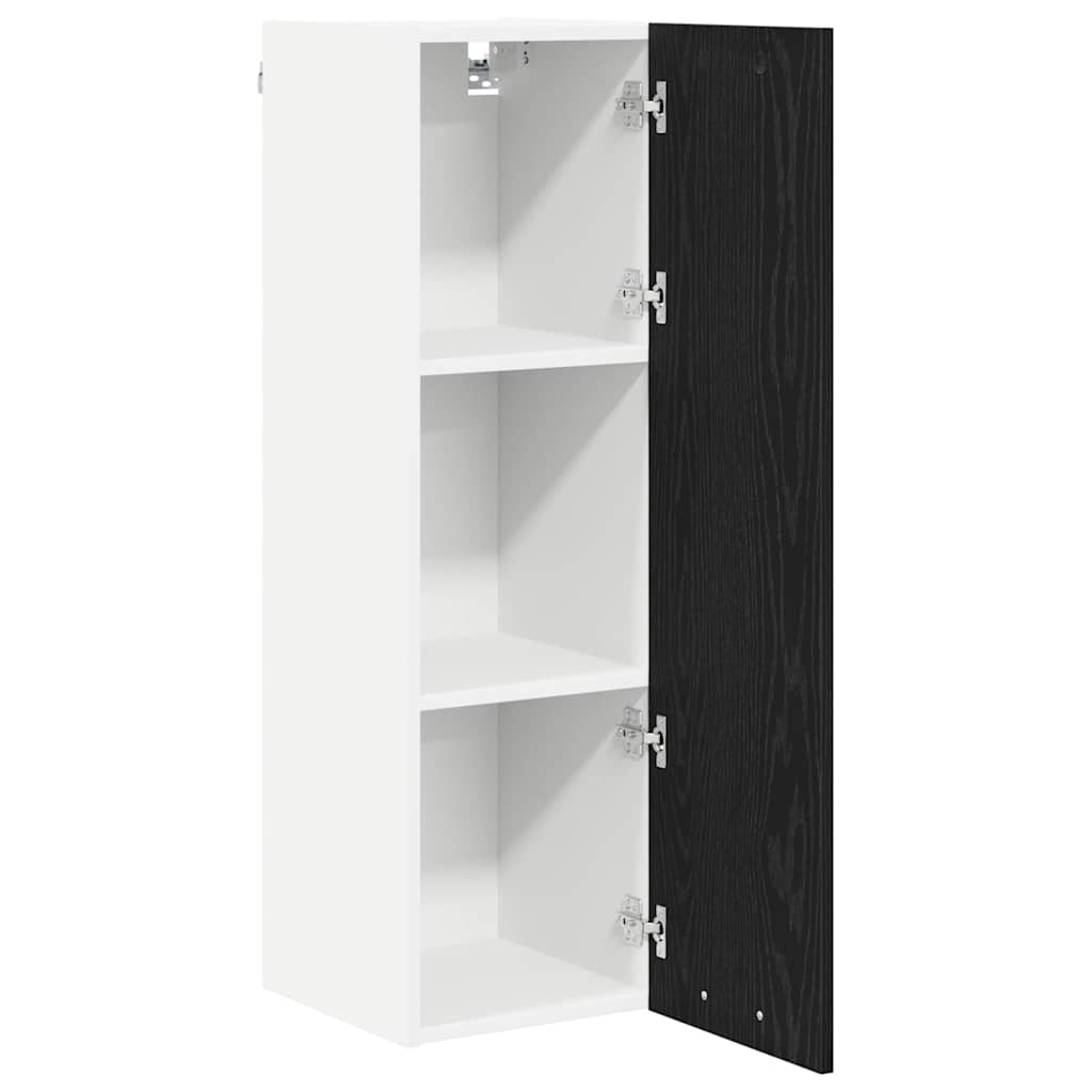 Hanging Cabinet Black Oak 30 x 31 x 100 cm Engineered Wood