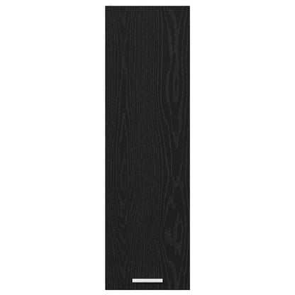 Hanging Cabinet Black Oak 30 x 31 x 100 cm Engineered Wood
