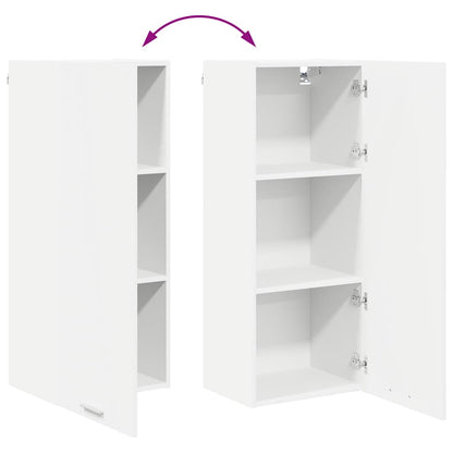 Hanging Cabinet White 40 x 31 x 100 cm Engineered Wood