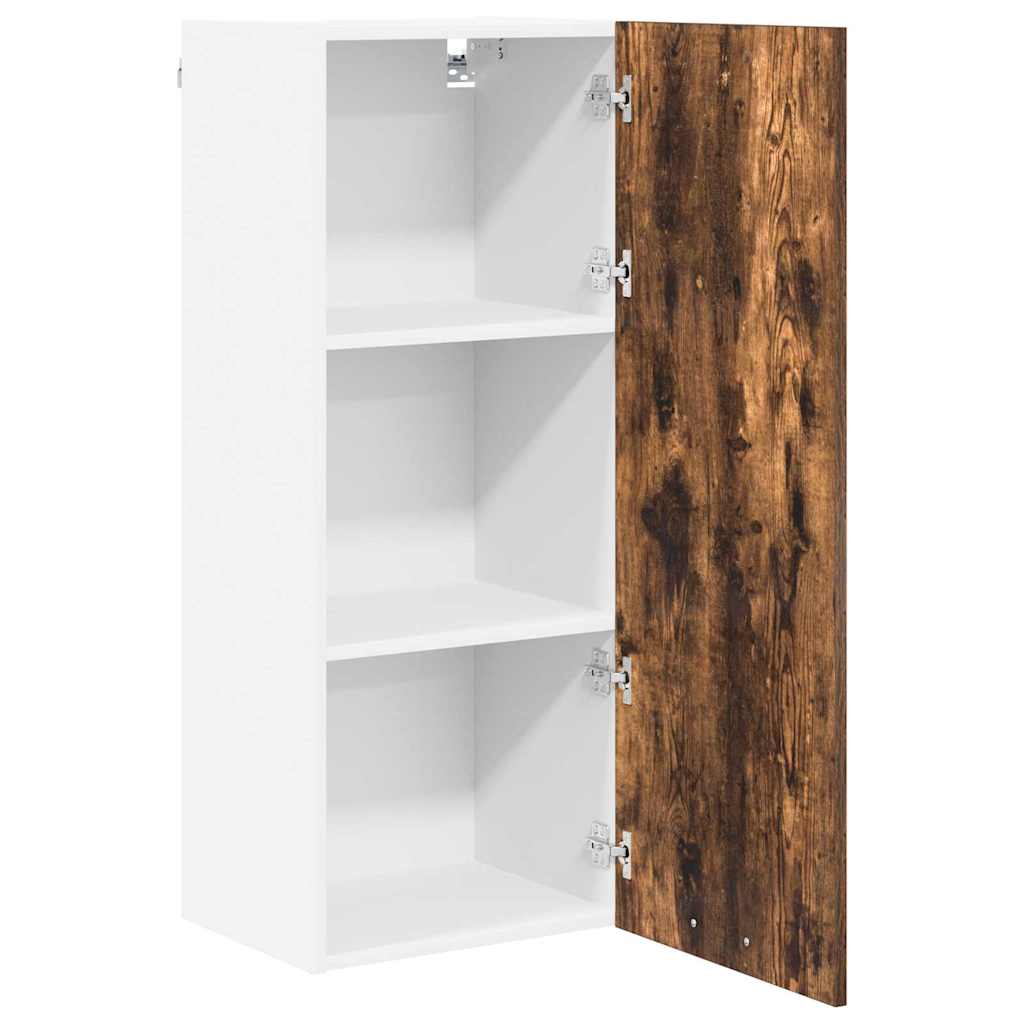Hanging Cabinet Smoked Oak 40 x 31 x 100 cm Engineered Wood
