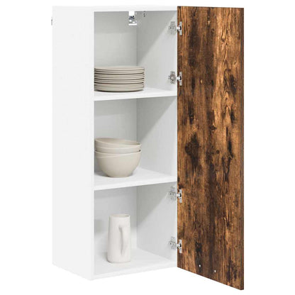 Hanging Cabinet Smoked Oak 40 x 31 x 100 cm Engineered Wood