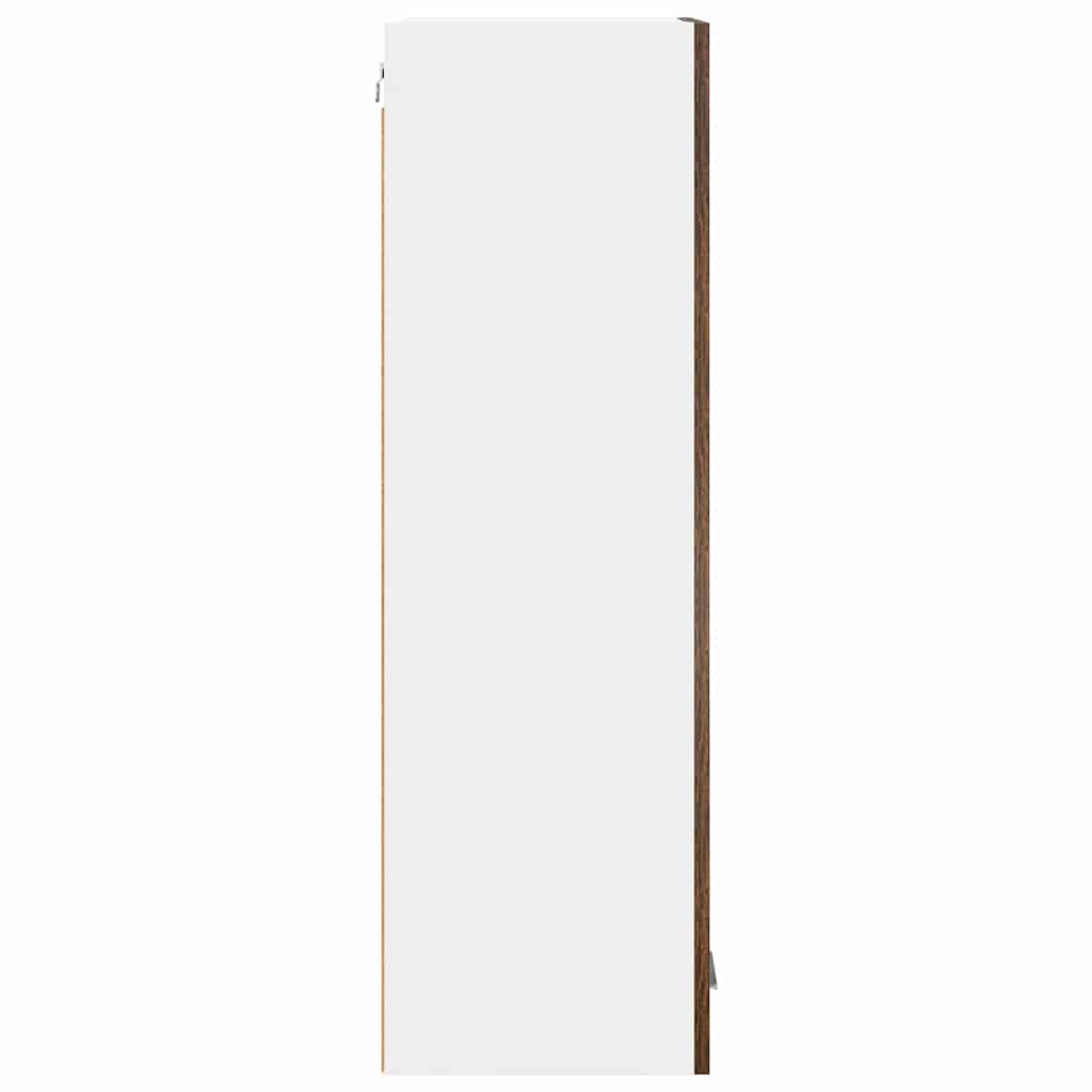 Hanging Cabinet Smoked Oak 40 x 31 x 100 cm Engineered Wood