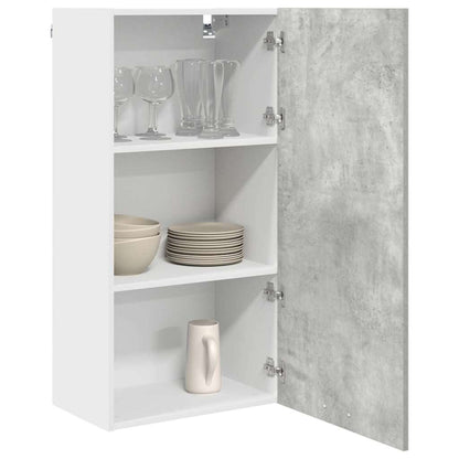 Hanging Cabinet Concrete Grey and White 50 x 31 x 100 cm