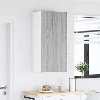 Hanging Cabinet Grey Sonoma and White 50 x 31 x 100 cm