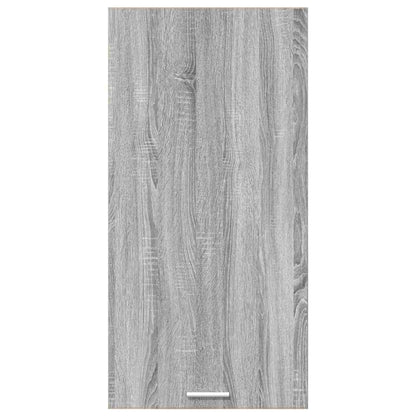 Hanging Cabinet Grey Sonoma and White 50 x 31 x 100 cm