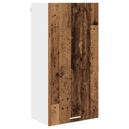Hanging Cabinet Old Wood and White 50 x 31 x 100 cm